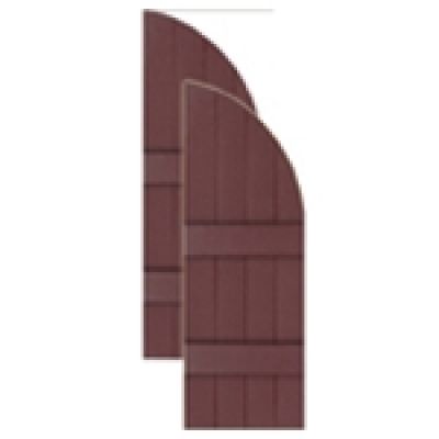 Arch Top Board n' Batten Vinyl Shutters