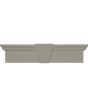 37 5/8"W x 6"H Flat Panel Crosshead, Fade-Resistant Vinyl