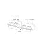 73 5/8"W x 6"H J-Channel Back-Plate