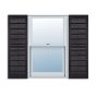 Made to Measure Open Louvered Exterior Vinyl Shutters
