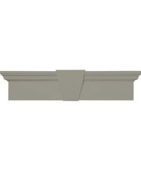 43 5/8"W x 6"H Flat Panel Crosshead, Fade-Resistant Vinyl
