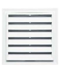 12"W x 12"H Square Gable Vent Louver, 001 - White (5/pack)